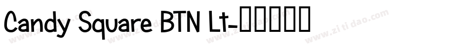Candy Square BTN Lt字体转换